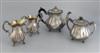 (CANADIAN PACIFIC LINE.) Empress of China (I). Presentation silver plate tea service by Wilcox of Meriden, CT,